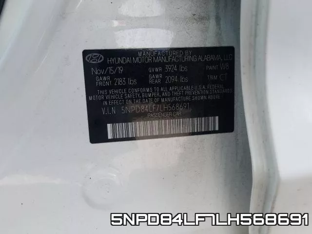 5NPD84LF7LH568691 фото 2