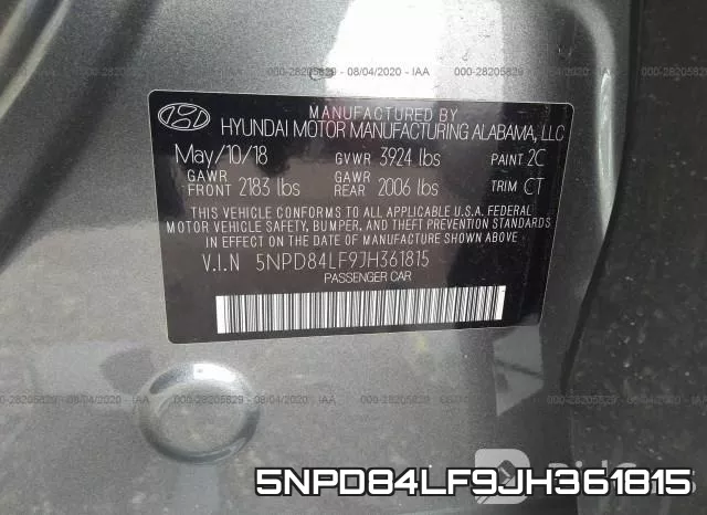 5NPD84LF9JH361815 фото 10
