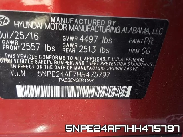 5NPE24AF7HH475797 фото 2