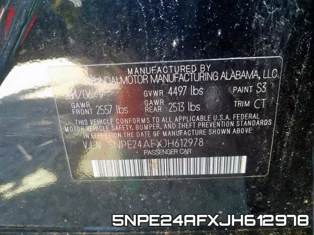 5NPE24AFXJH612978 фото 2