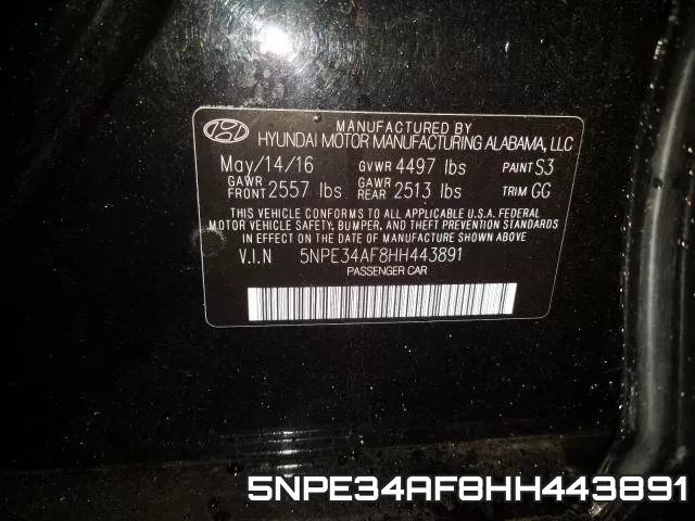 5NPE34AF8HH443891 фото 2