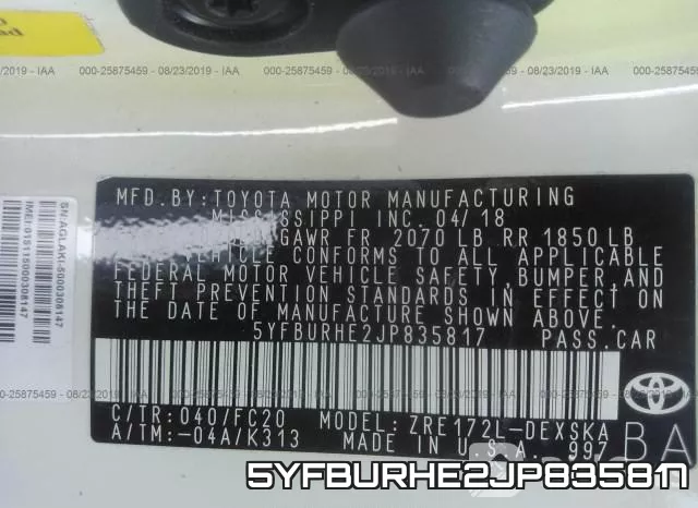 5YFBURHE2JP835817 фото 10
