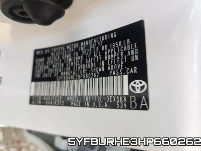 5YFBURHE3HP660262 фото 2