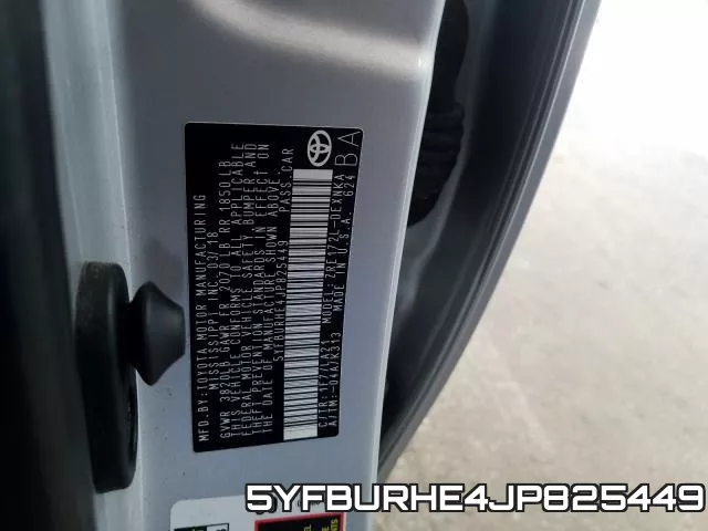 5YFBURHE4JP825449 фото 2