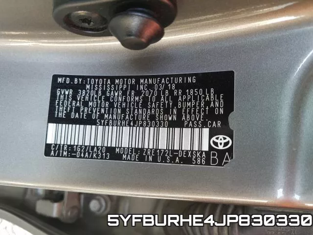 5YFBURHE4JP830330 фото 2