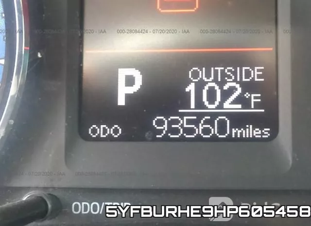 5YFBURHE9HP605458 фото 8
