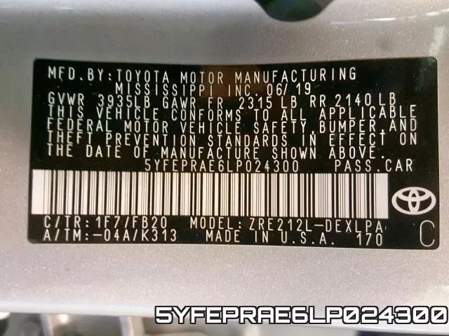 5YFEPRAE6LP024300 фото 2