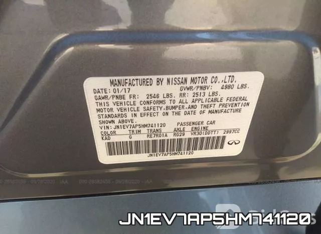 JN1EV7AP5HM741120 фото 10