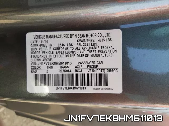 JN1FV7EK8HM611013 фото 2