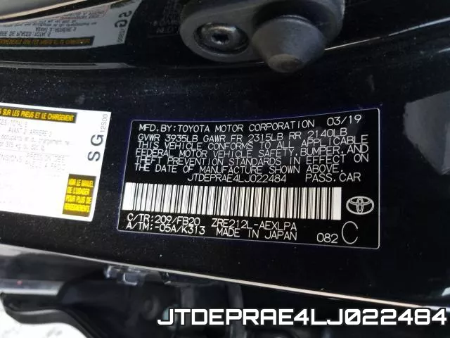 JTDEPRAE4LJ022484 фото 2