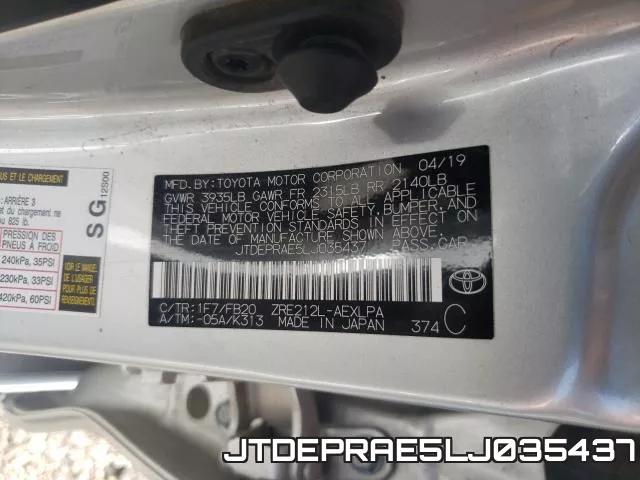 JTDEPRAE5LJ035437 фото 2