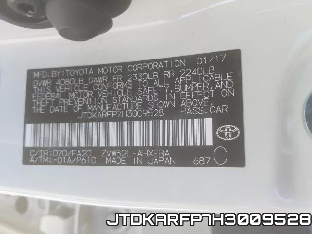 JTDKARFP7H3009528 фото 2
