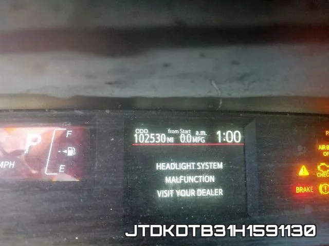 JTDKDTB31H1591130 фото 9