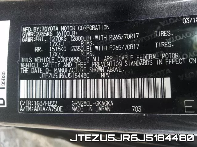JTEZU5JR6J5184480 фото 2