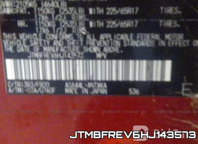 JTMBFREV6HJ143573 фото 10