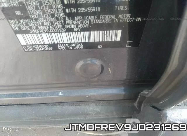 JTMDFREV9JD231269 фото 10