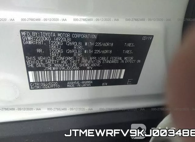 JTMEWRFV9KJ003486 фото 10