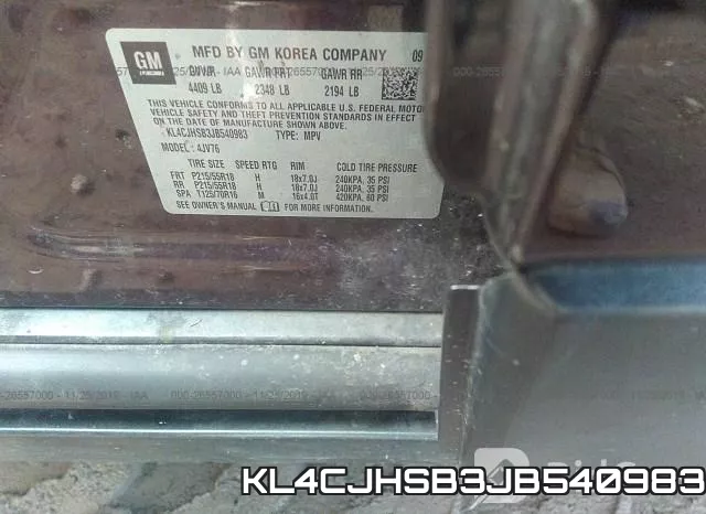 KL4CJHSB3JB540983 фото 9