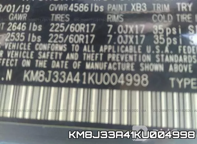 KM8J33A41KU004998 фото 10