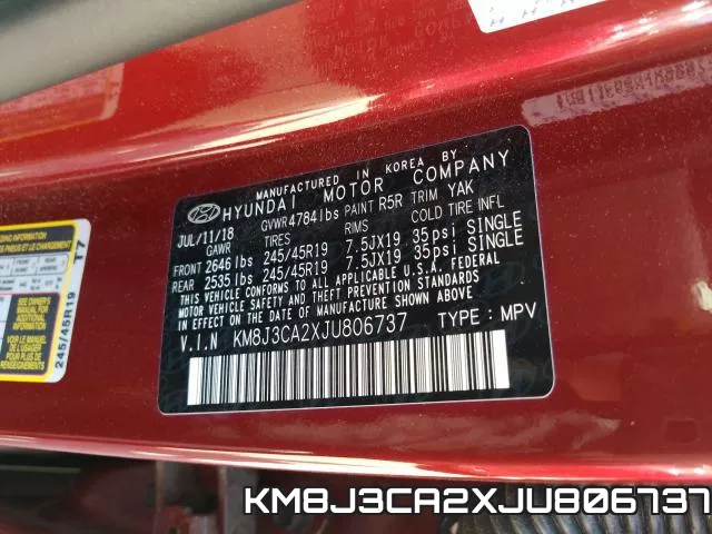 KM8J3CA2XJU806737 фото 2