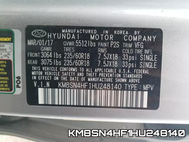 KM8SN4HF1HU248140 фото 2