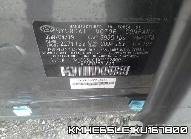 KMHC65LC1KU167800 фото 10