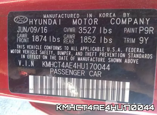 KMHCT4AE4HU170044 фото 10