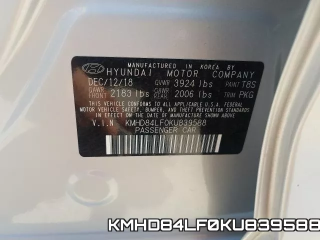 KMHD84LF0KU839588 фото 2
