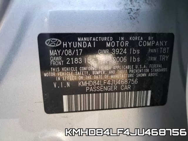 KMHD84LF4JU468756 фото 2