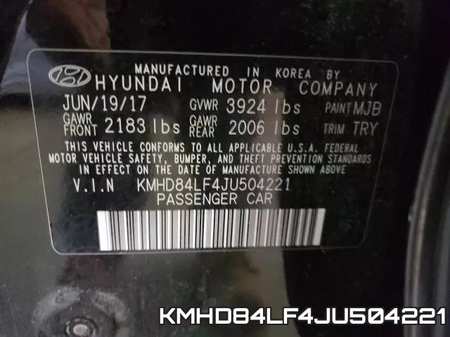 KMHD84LF4JU504221 фото 2