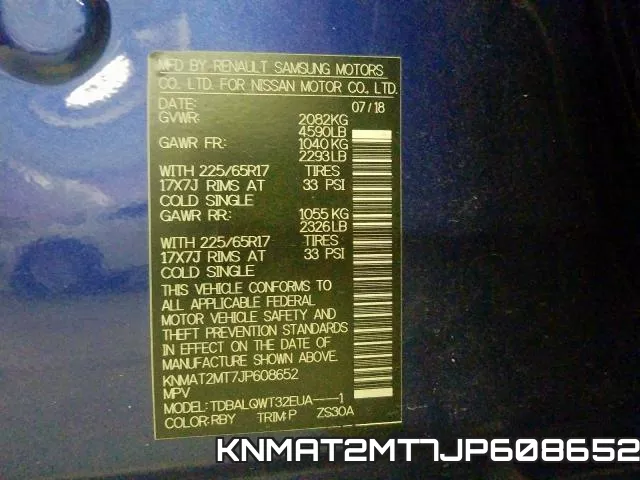 KNMAT2MT7JP608652 фото 2