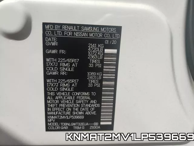KNMAT2MV1LP539669 фото 2