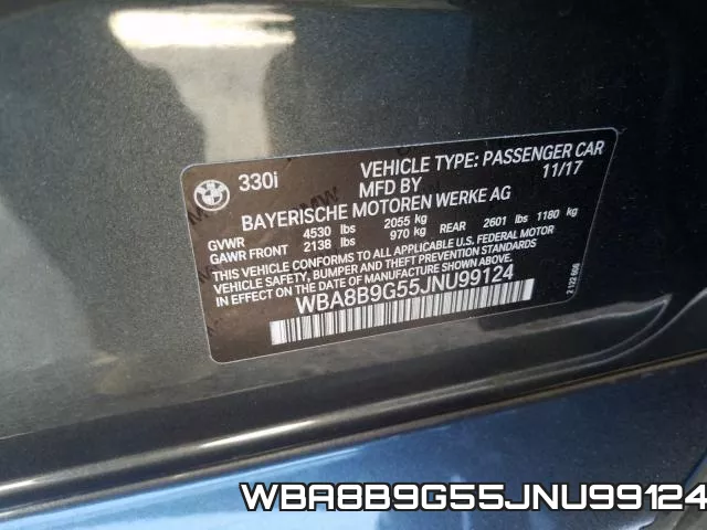 WBA8B9G55JNU99124 фото 2