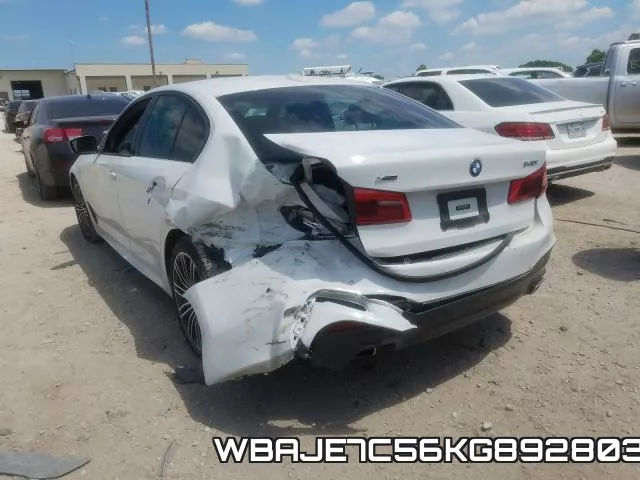 WBAJE7C56KG892803 фото 4
