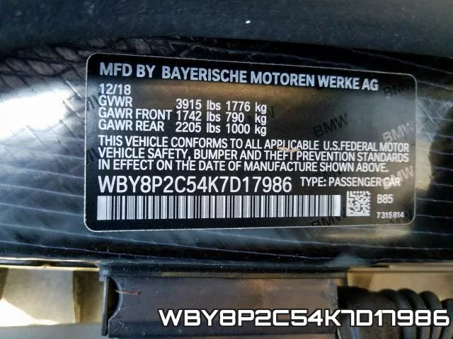 WBY8P2C54K7D17986 фото 2
