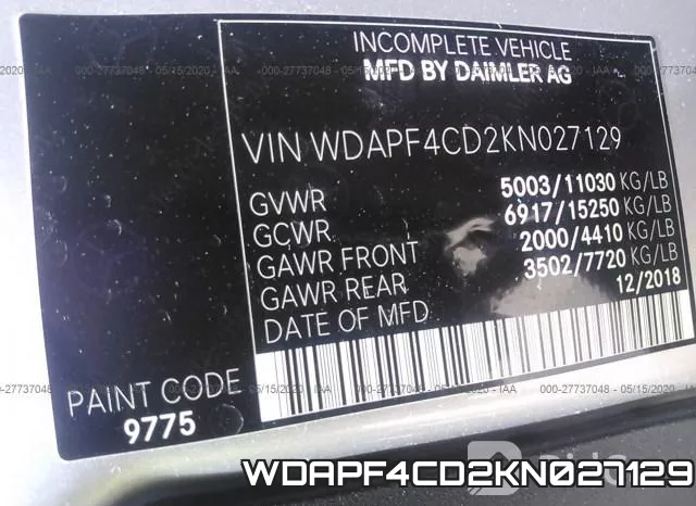 WDAPF4CD2KN027129 фото 10