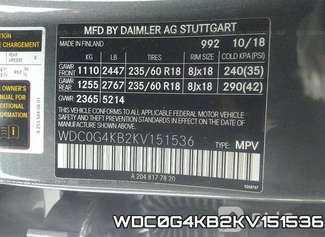 WDC0G4KB2KV151536 фото 10