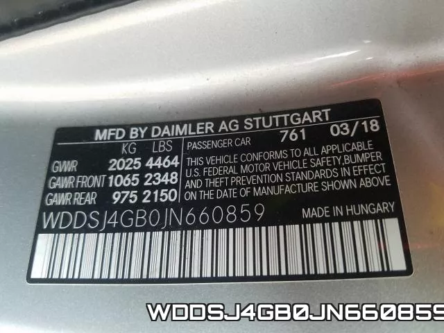 WDDSJ4GB0JN660859 фото 2