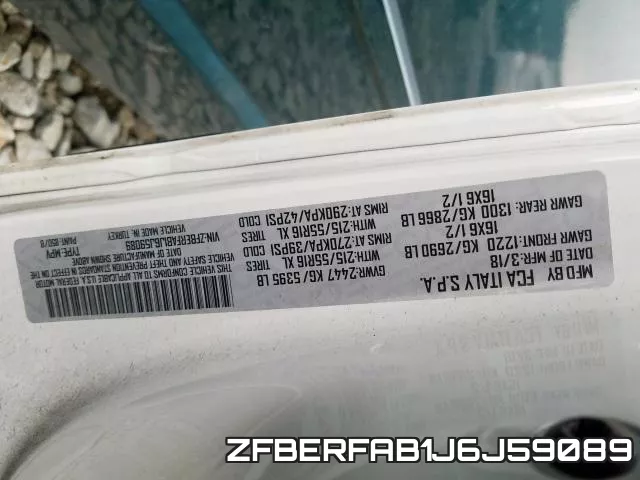 ZFBERFAB1J6J59089 фото 2