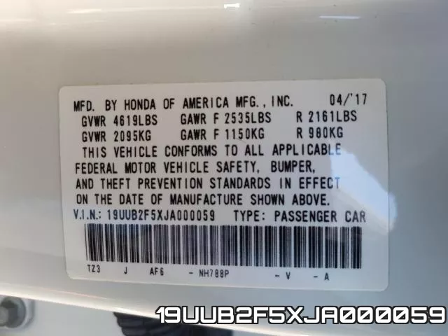 19UUB2F5XJA000059 фото 2