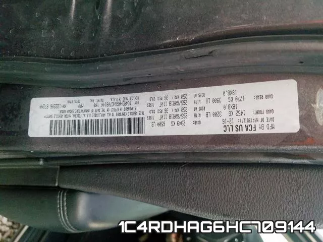 1C4RDHAG6HC709144 фото 2