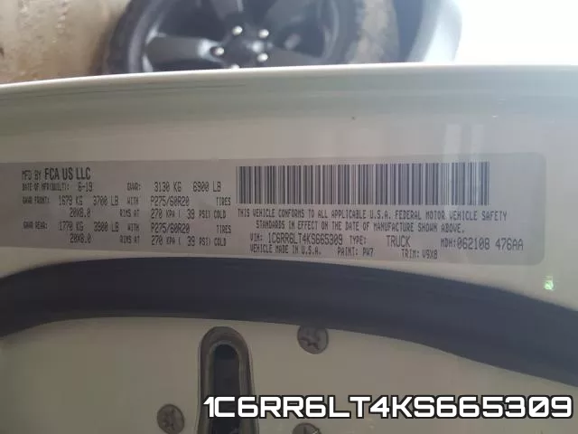 1C6RR6LT4KS665309 фото 2