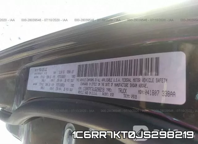 1C6RR7KT0JS298219 фото 10