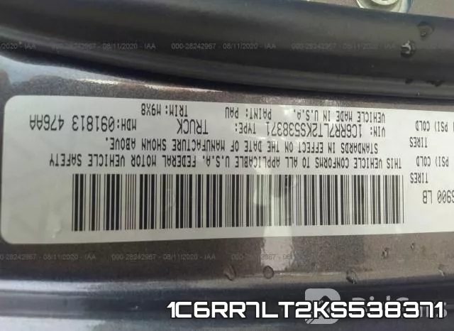 1C6RR7LT2KS538371 фото 10