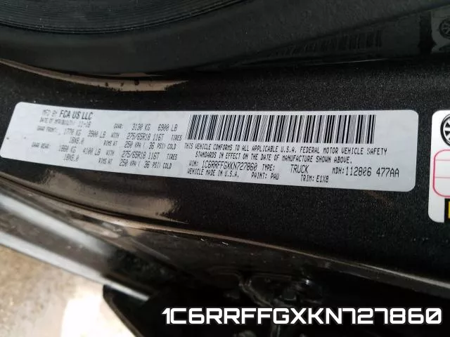 1C6RRFFGXKN727860 фото 2