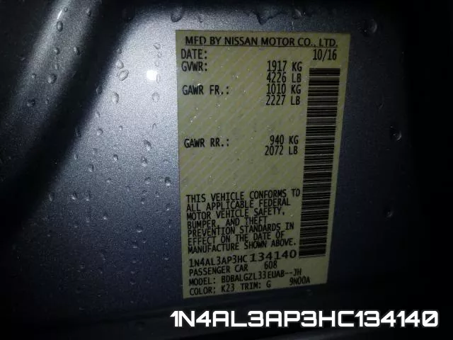 1N4AL3AP3HC134140 фото 2