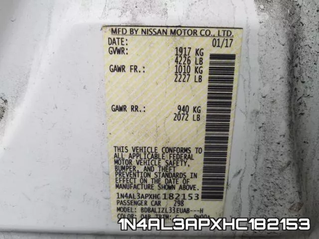1N4AL3APXHC182153 фото 2