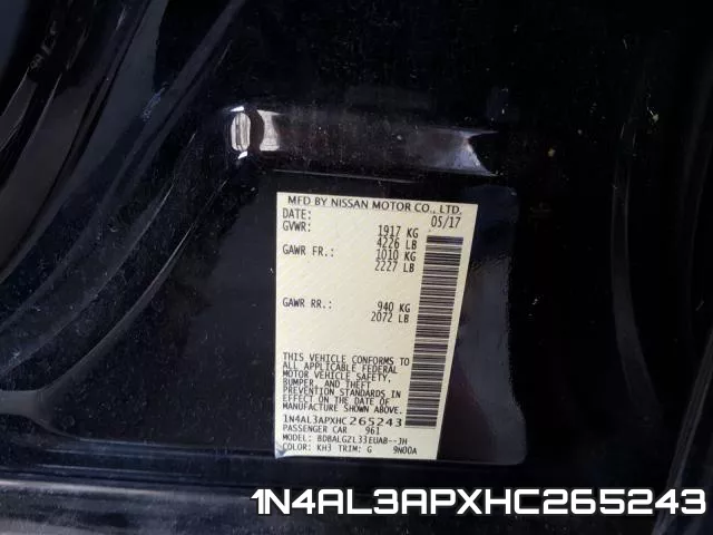 1N4AL3APXHC265243 фото 2