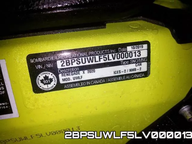 2BPSUWLF5LV000013 фото 2