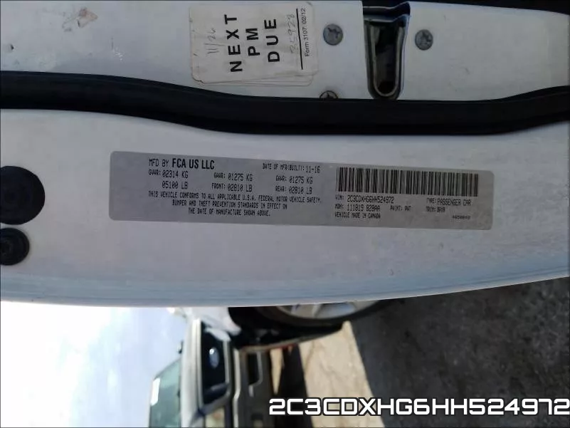 2C3CDXHG6HH524972 фото 2